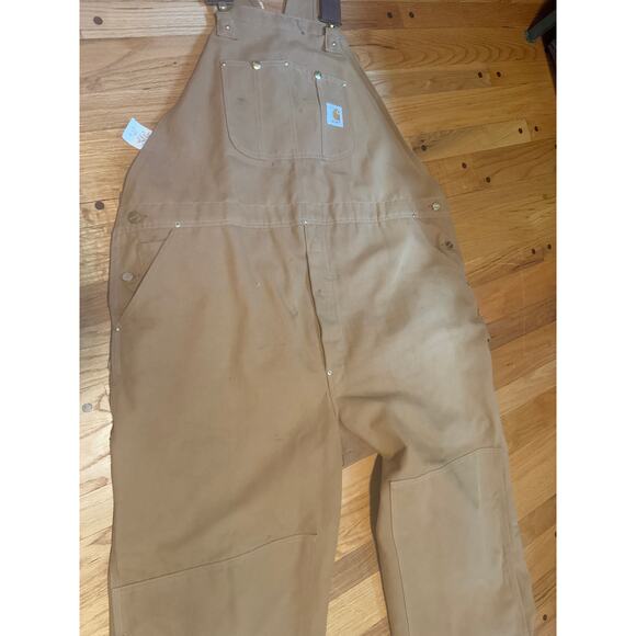 Vintage CARHARTT Duck Bib Overalls 50 x 34 6FB USA - Picture 9 of 10